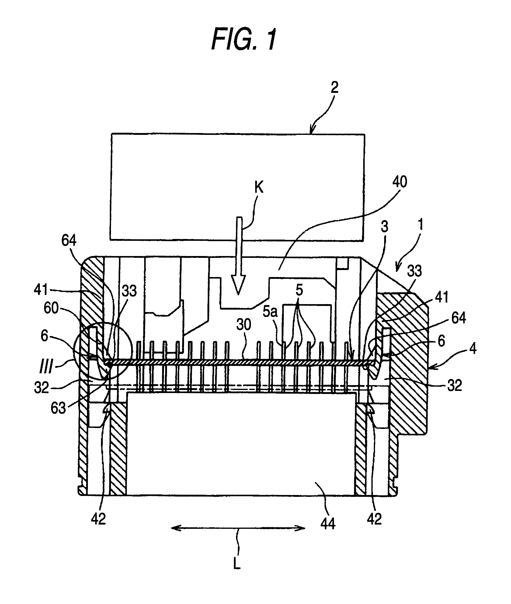 Connector with aligning plate