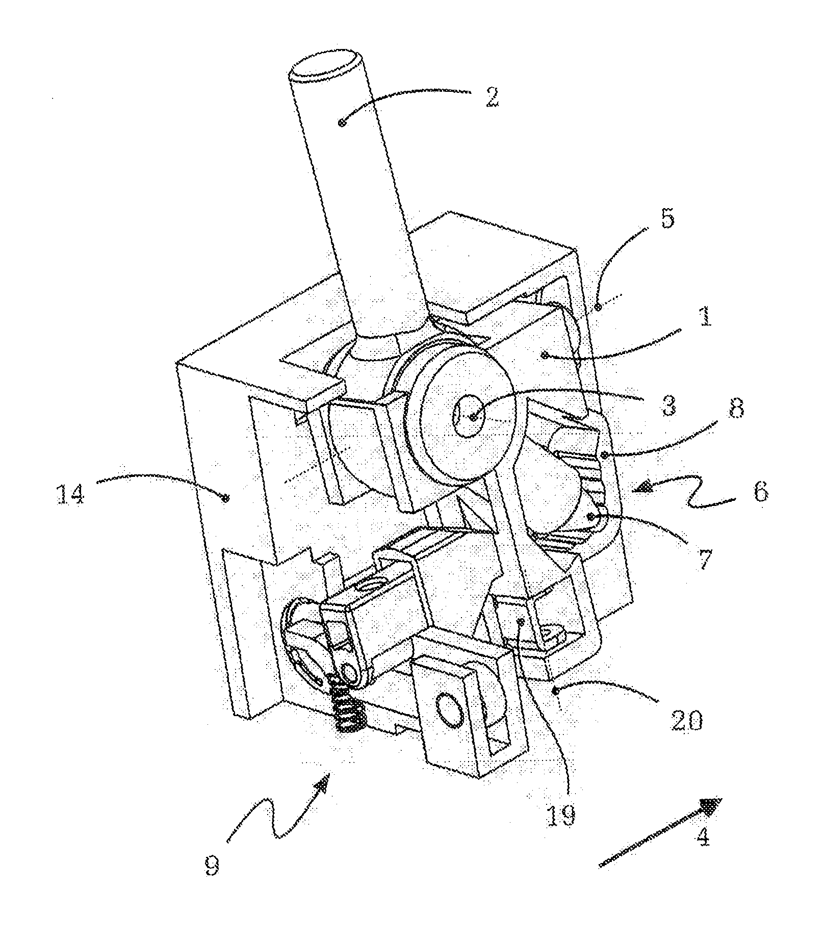 Selector lever having actuating change of position