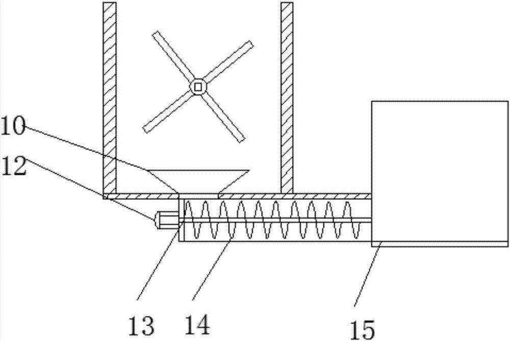 Impurity removal filtering device for sewage treatment