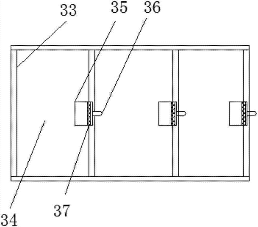 Impurity removal filtering device for sewage treatment