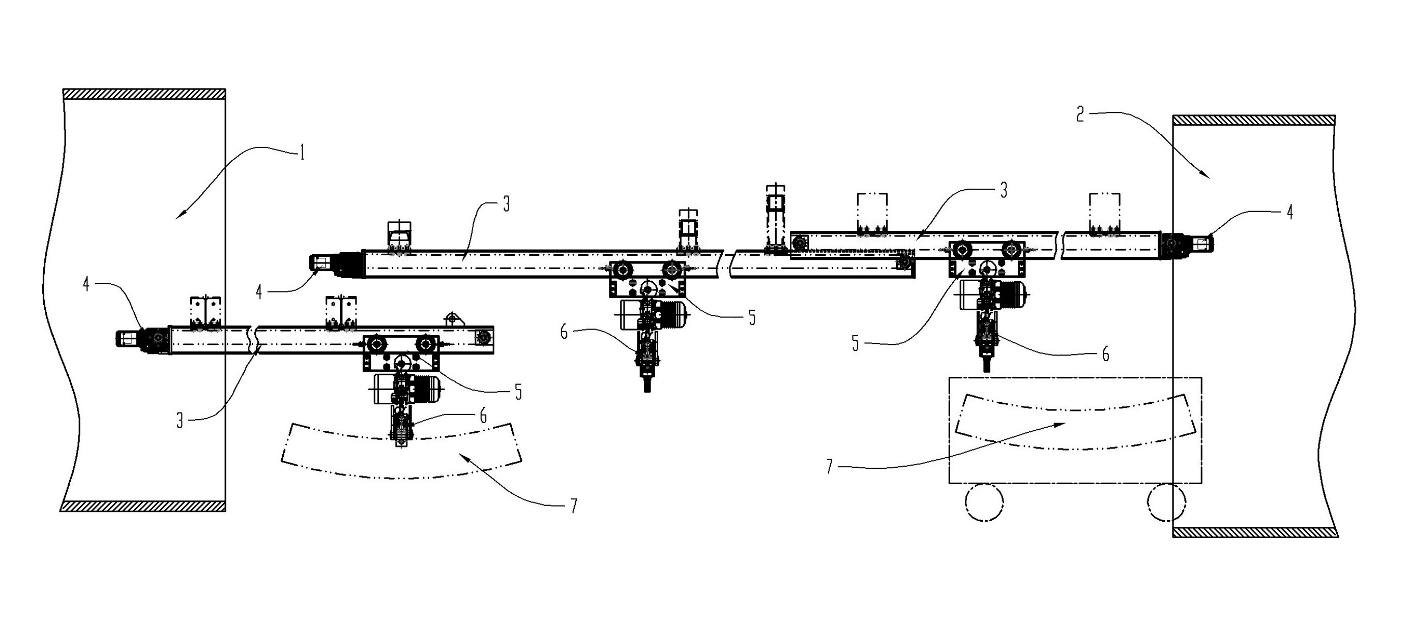 Shield machine duct piece hoisting device