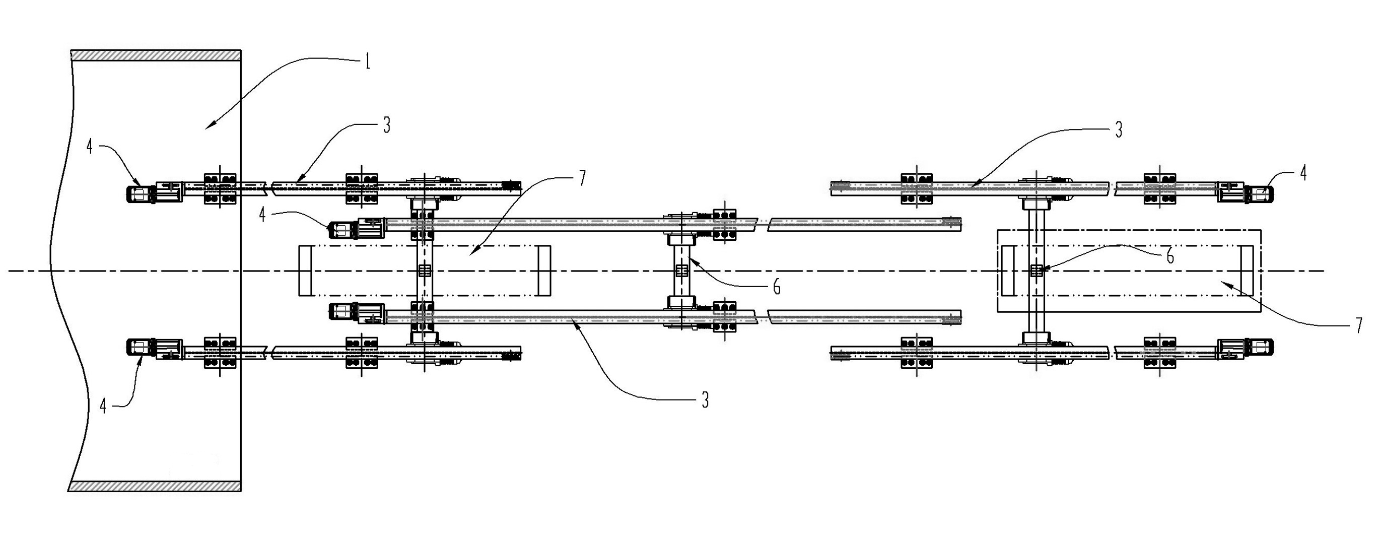 Shield machine duct piece hoisting device