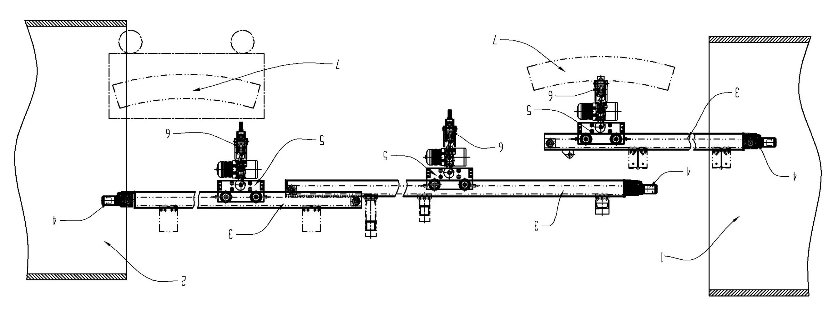 Shield machine duct piece hoisting device