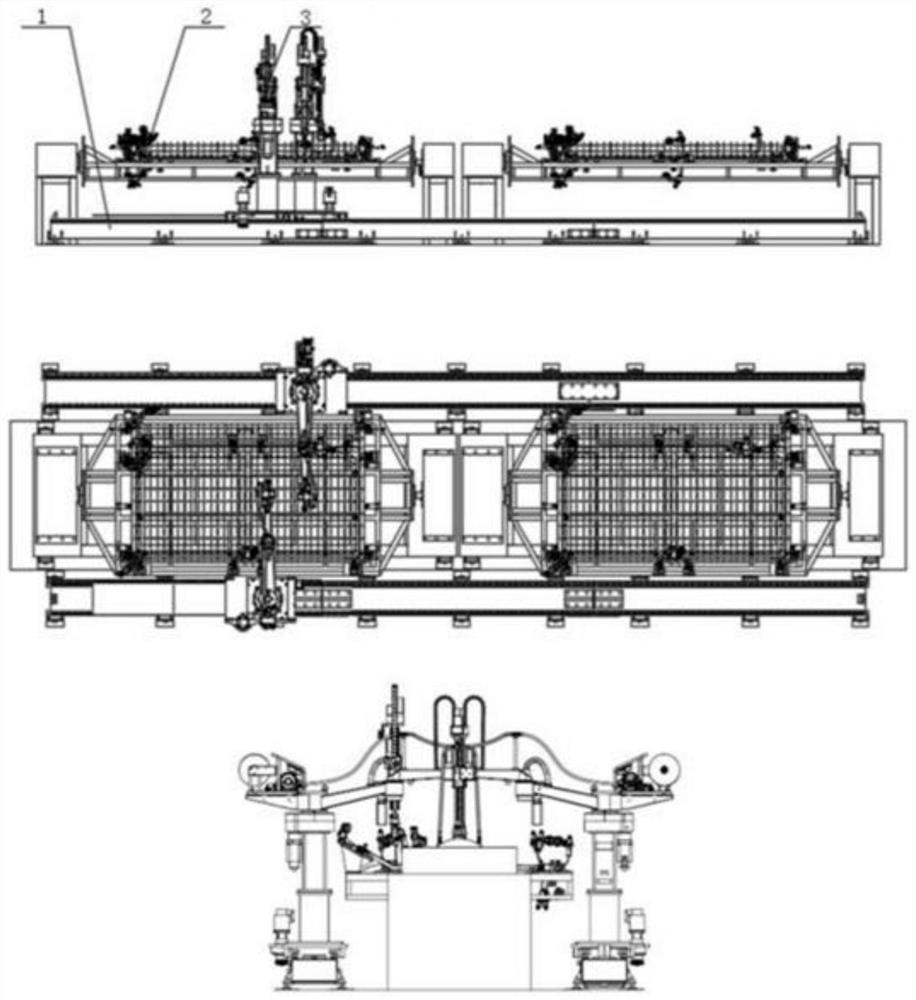 A guardrail welding method based on guardrail welding equipment