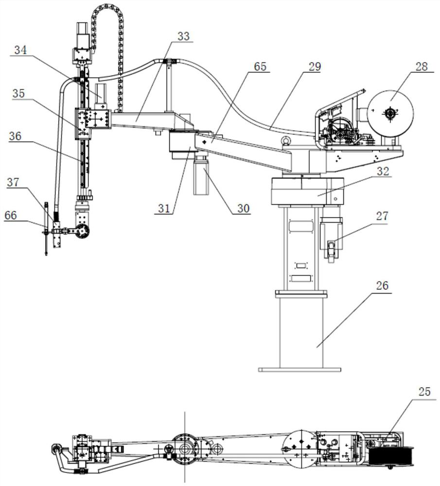 A guardrail welding method based on guardrail welding equipment