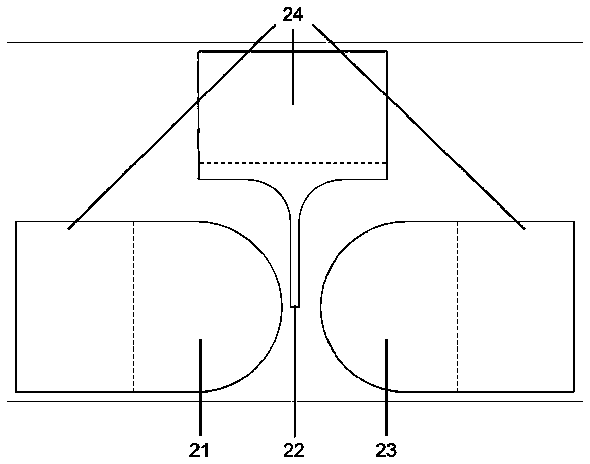 Sealed planar three-electrode switch chip based on ltcc technology