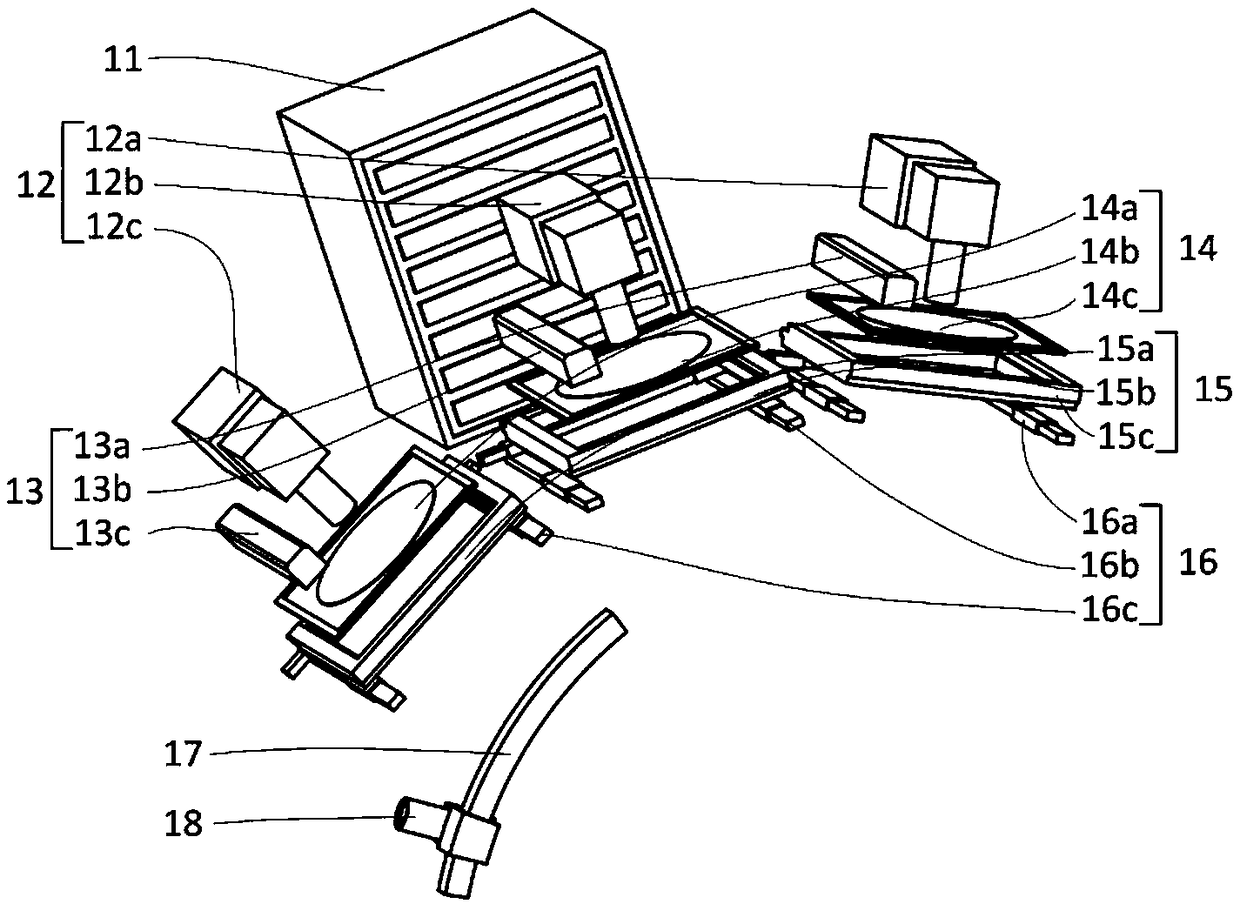 A microdevice mass transfer device and method based on differential speed matching of transfer axes