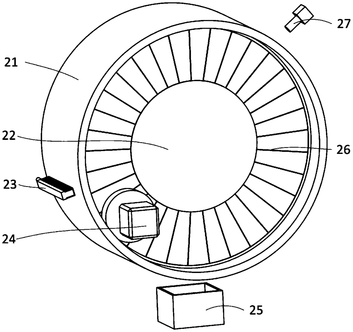 A microdevice mass transfer device and method based on differential speed matching of transfer axes