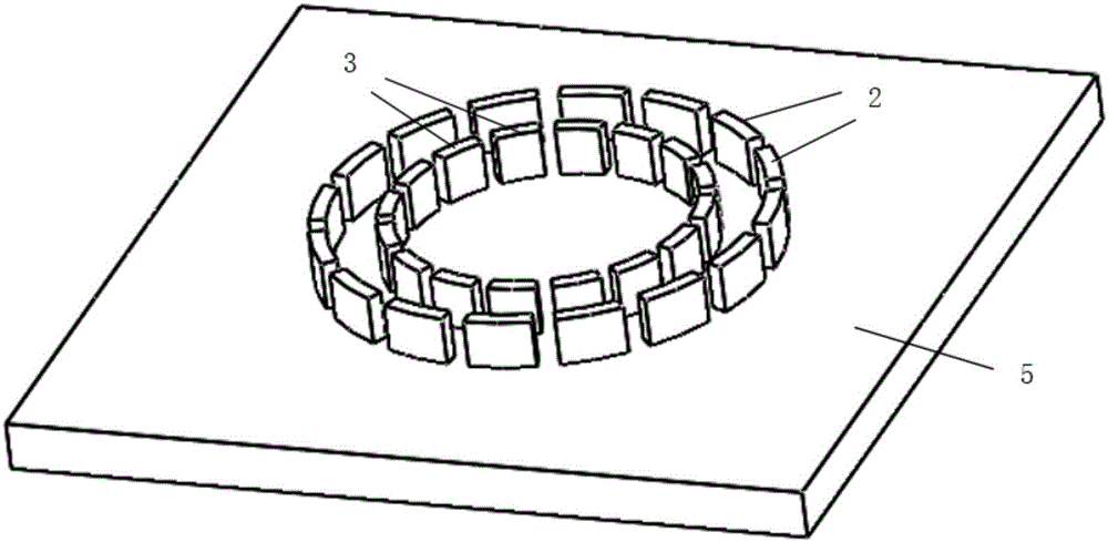 Internally-externally discrete dual-electrode distributed micro-gyroscope and manufacturing method thereof