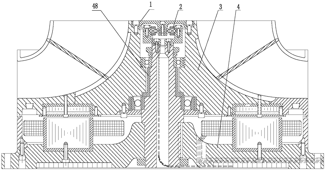 Disc type permanent magnet synchronous exhaust fan motor