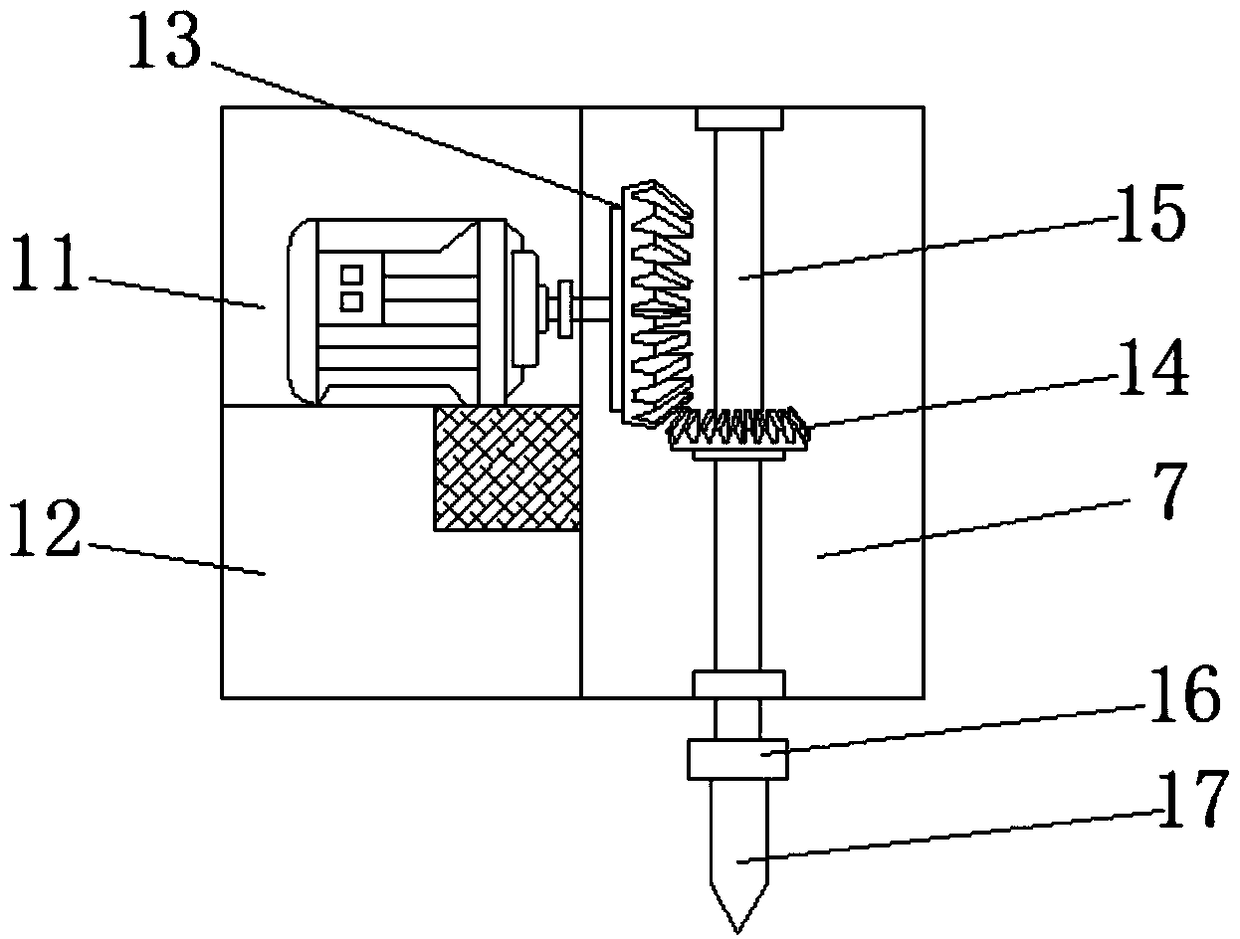 Drilling device for processing of bamboo and wood