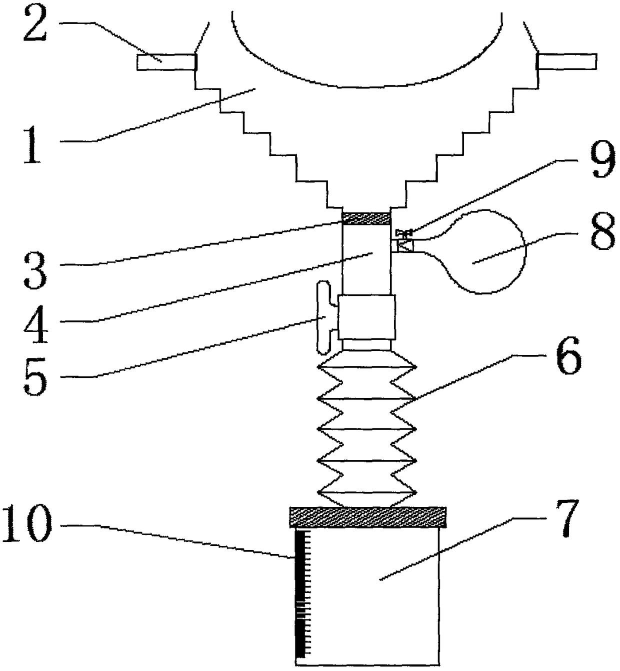 Disposable sealed midstream urine collecting device