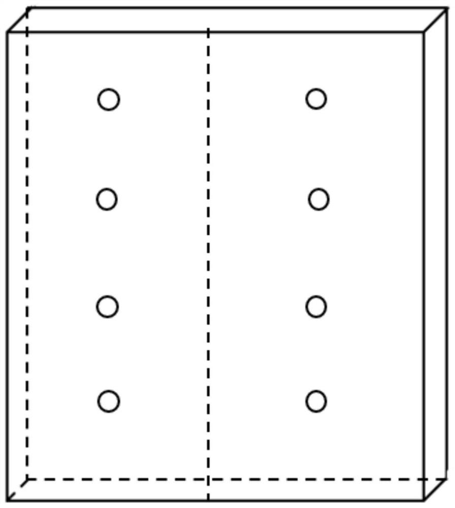 Blind hole method based residual stress distribution measurement method for composite material plate