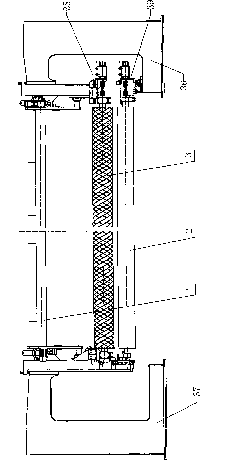 Contact positioning device of broad biaxially oriented film winder