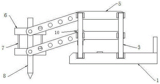 Bottom drive double parallelogram infinite rotary bevel cutting head