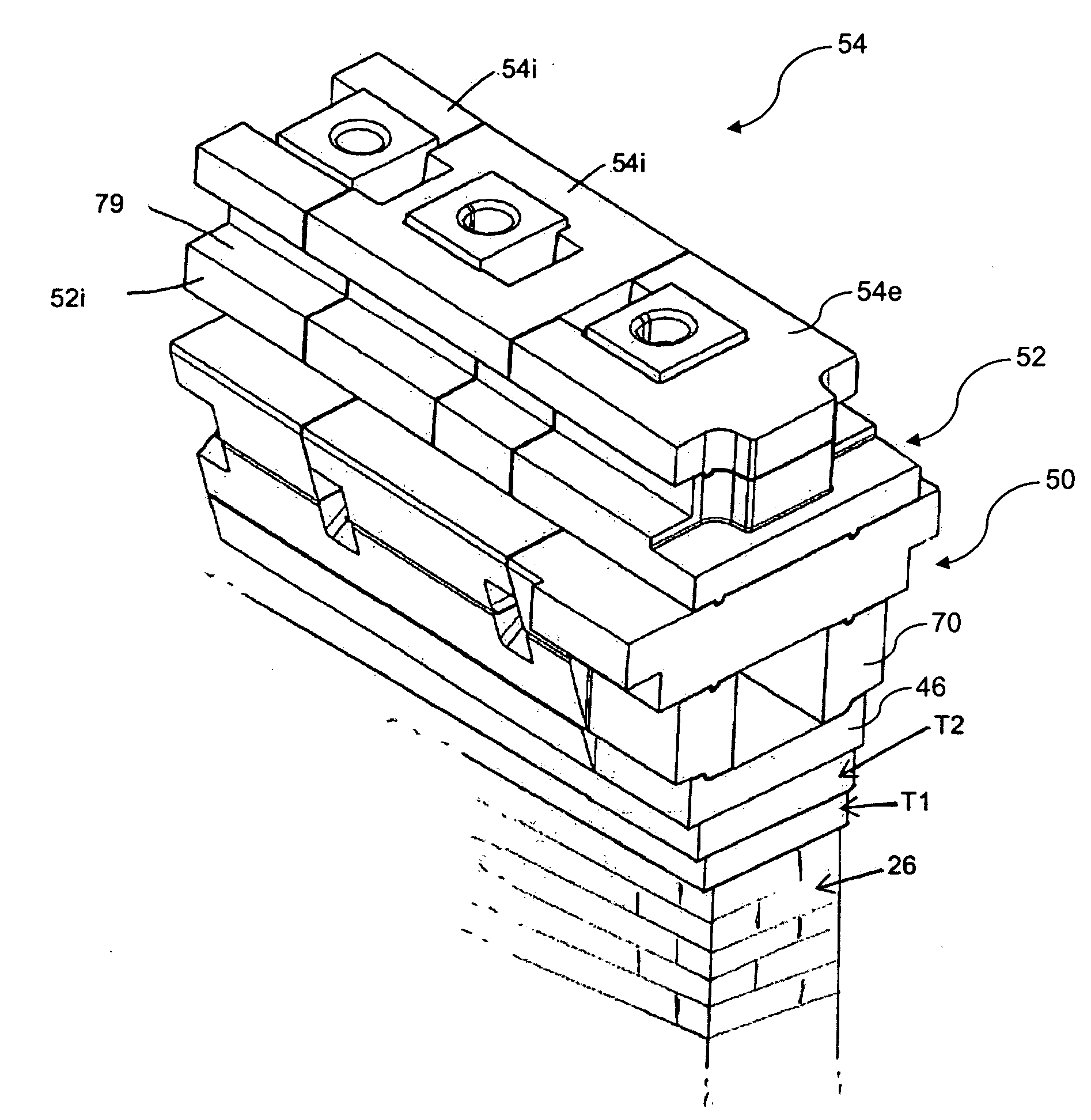 Corbel repairs of coke ovens