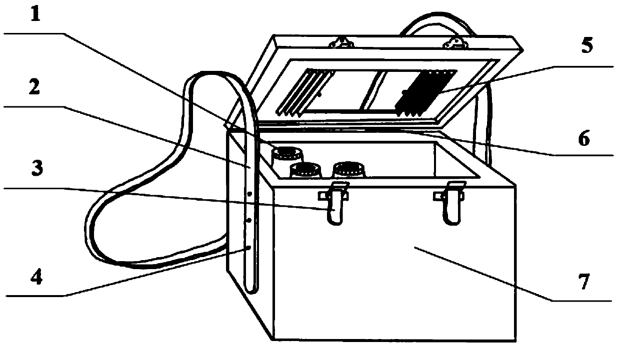 Field acquisition device for collecting adult parasitic wasp and pupae of aleyrodidae