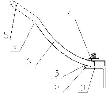 Spring tooth pick-up device