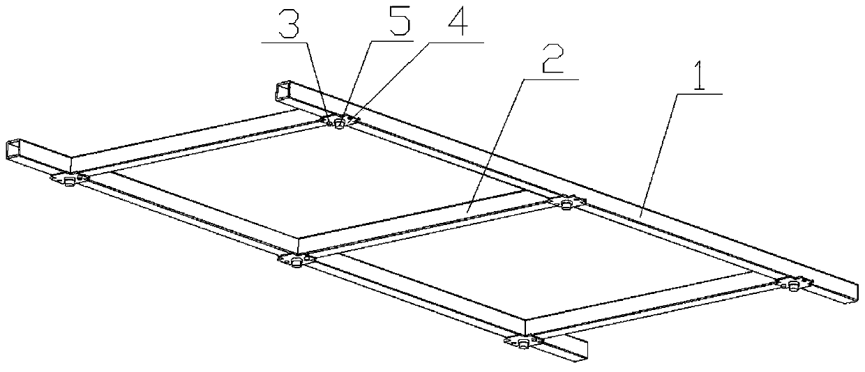 Skeleton leveling tile laying construction method