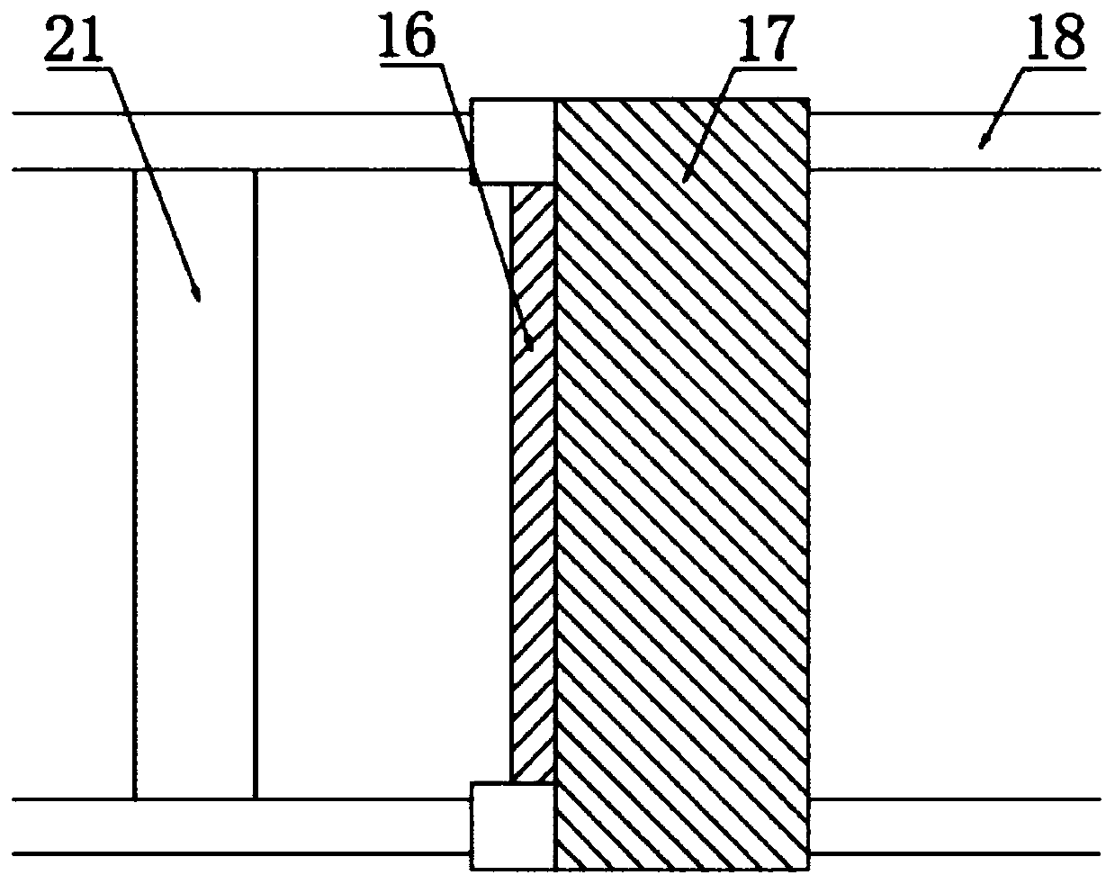 A gypsum rough grinding device