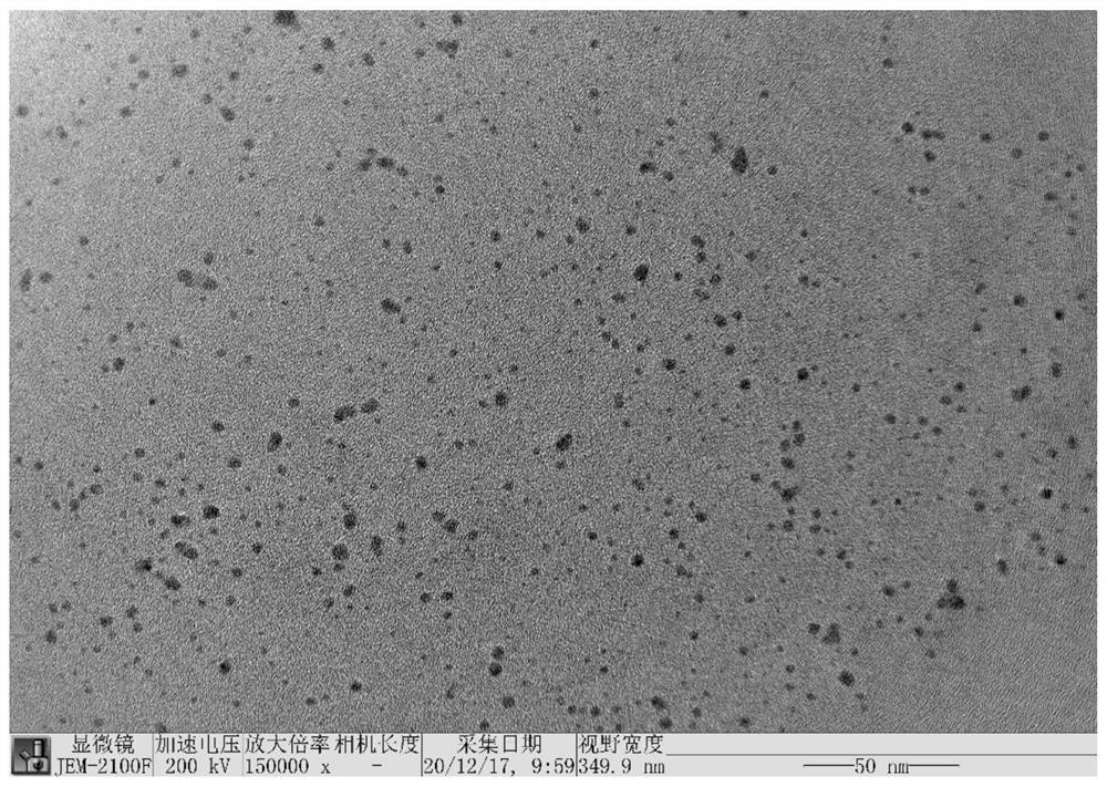 Super-hard wear-resistant transparent film layer material taking silicon-doped carbonized polymer point as construction element and preparation method thereof