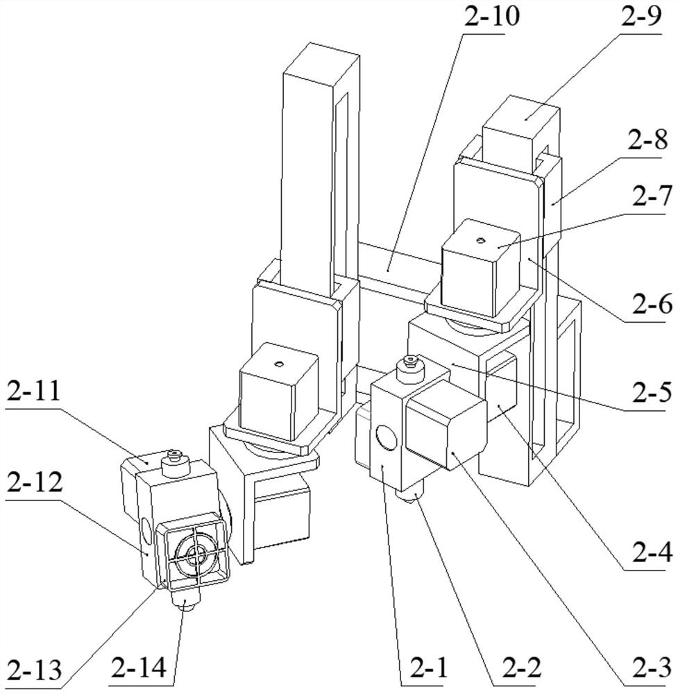 Rotary curved surface structure composite material additive manufacturing device