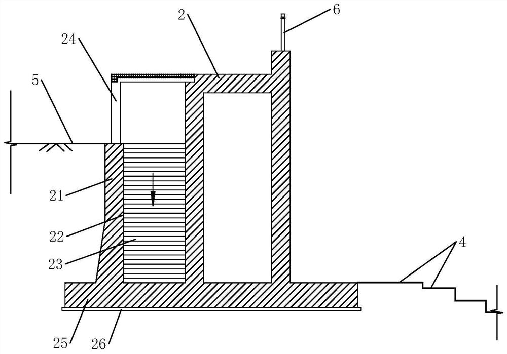 Transformation system of urban river flood control walls