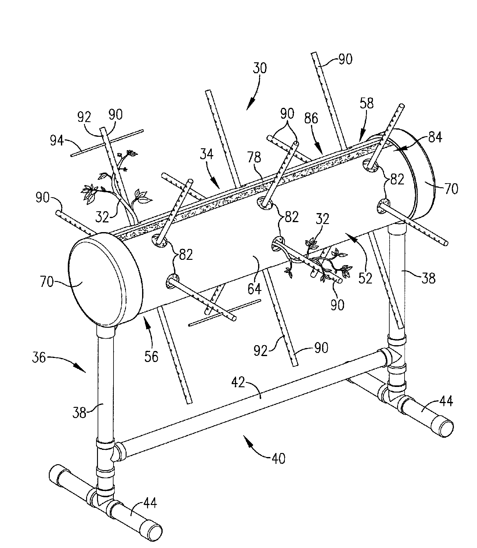 Method and apparatus for growing plants