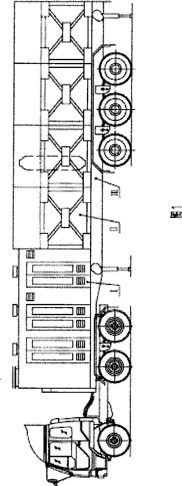 Movable natural gas filling vehicle