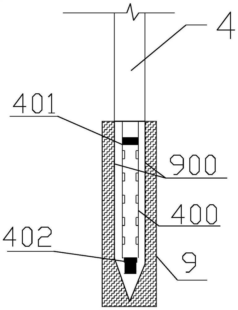 Filling device and method for waste air-raid shelter of pile foundation construction site