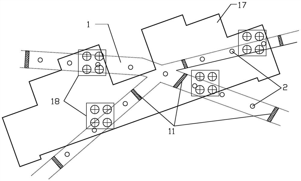 Filling device and method for waste air-raid shelter of pile foundation construction site