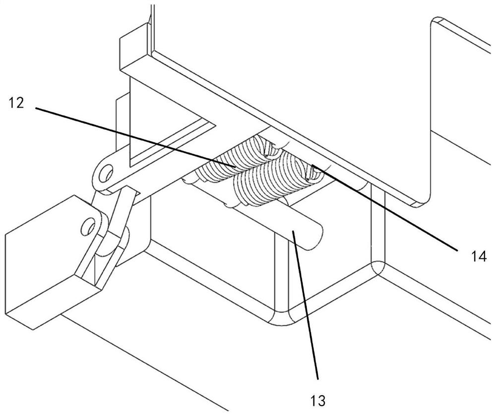 A limit device for limiting the overturning angle of matching agricultural implements