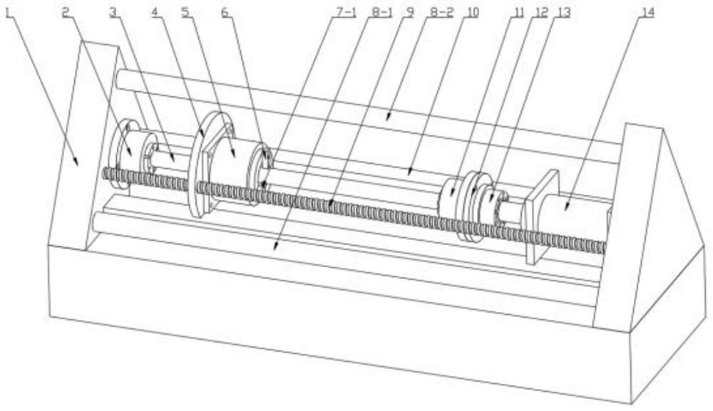 Axial stretching machining equipment for thin-wall slender shaft parts and method