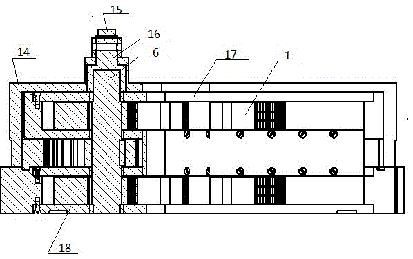 A double-layer planetary claw clamping mechanism of an open-type power tong main tong