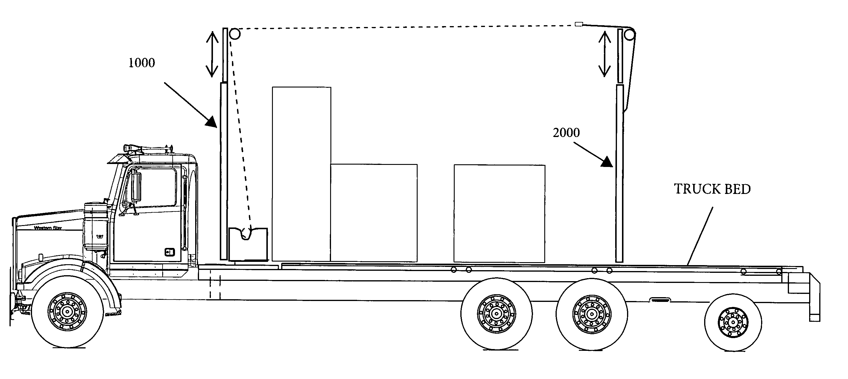 Apparatus and related methods of tarping a flatbed trucking payload