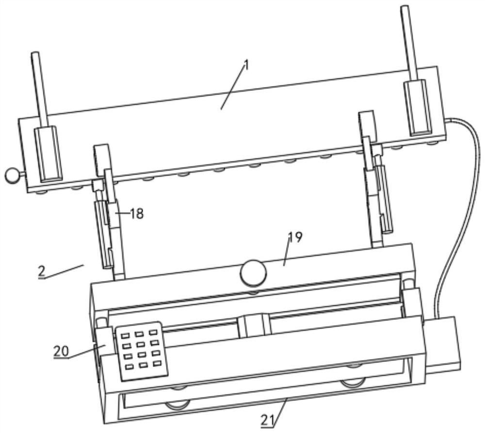 An automobile door sill welding positioning device