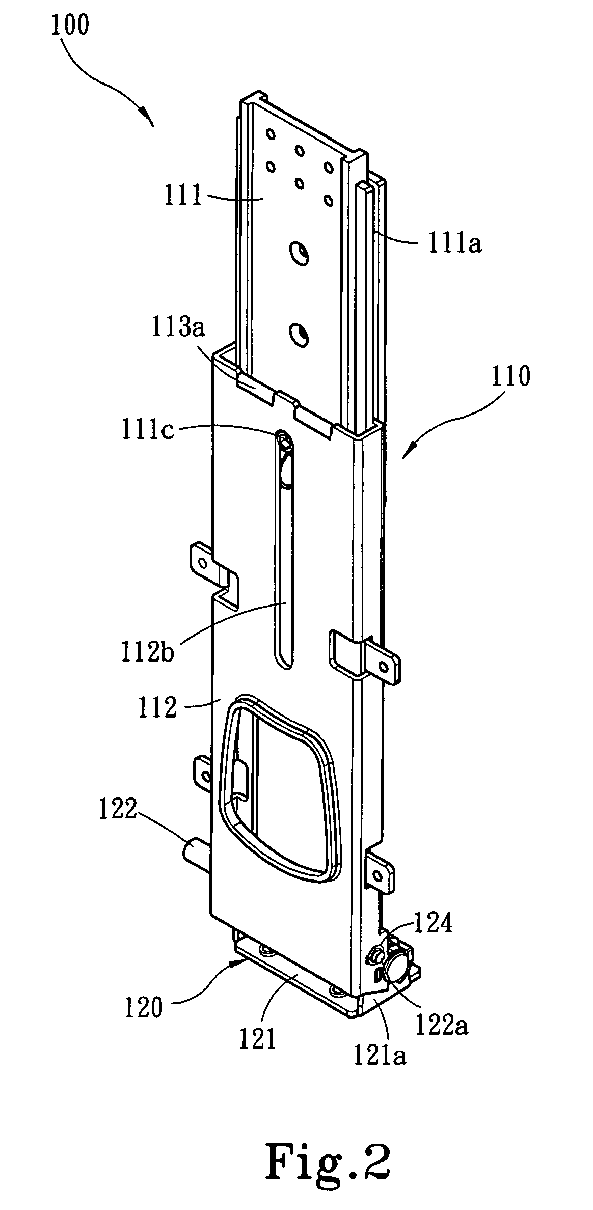 Display strut adjusting structure