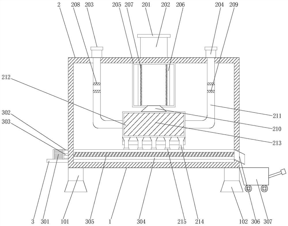 Waste recovery device for refractory material installation