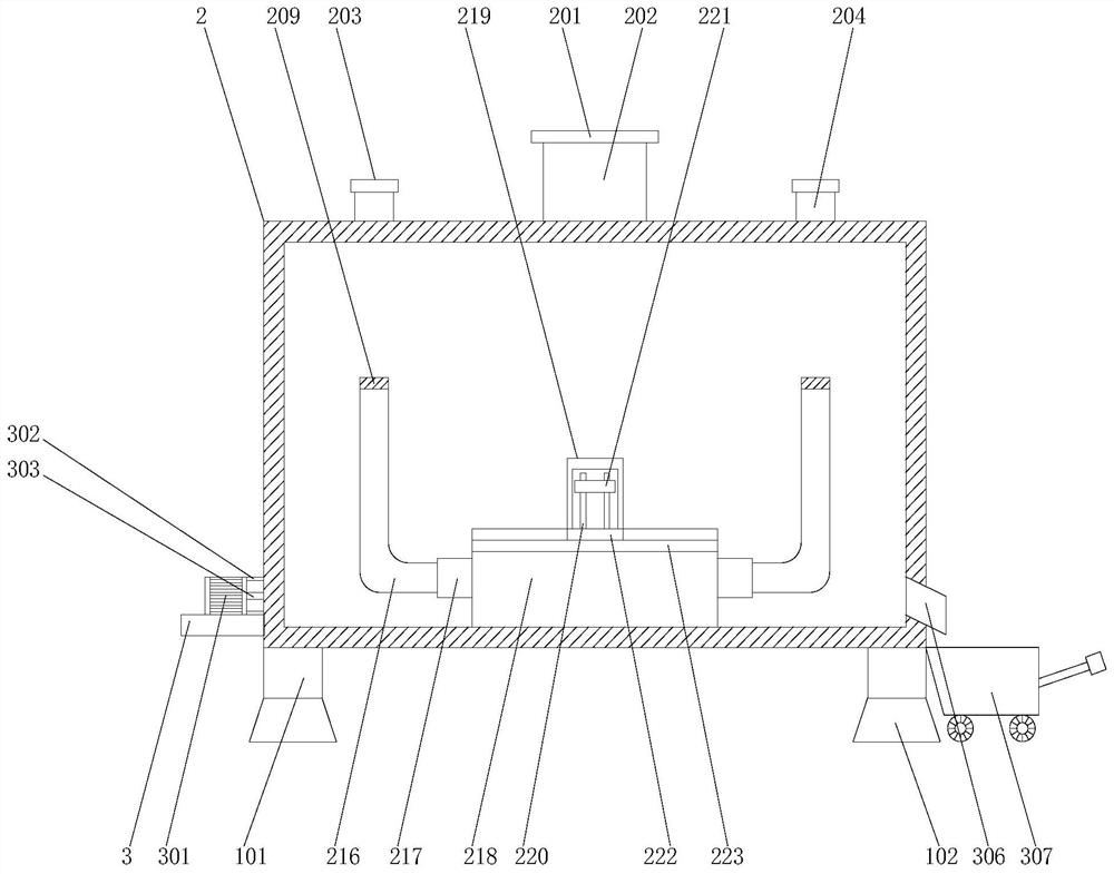 Waste recovery device for refractory material installation