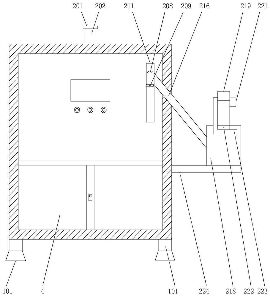 Waste recovery device for refractory material installation