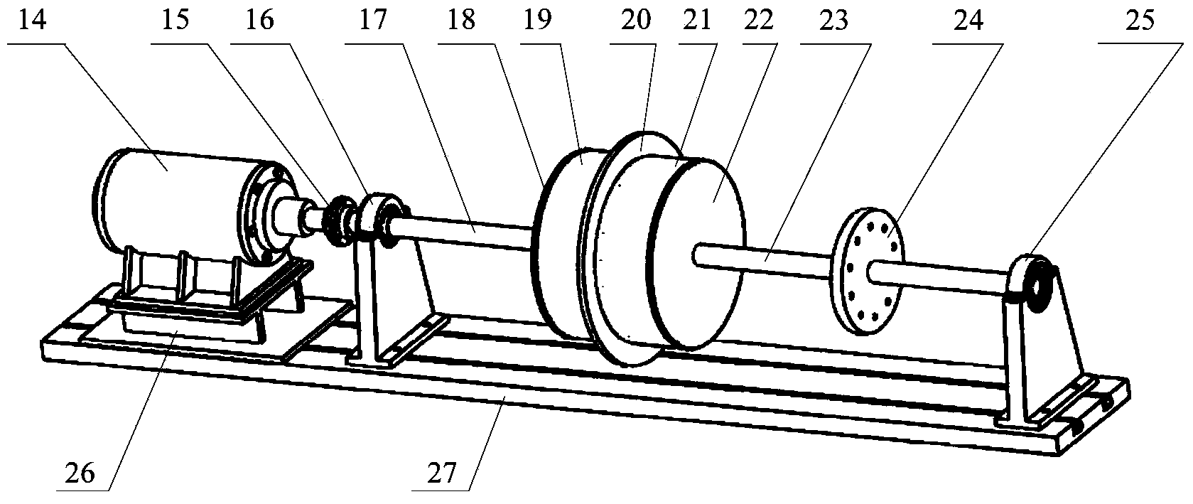 Experimental device for simulating bolt-connected disk-and-drum rotor of aero-engine