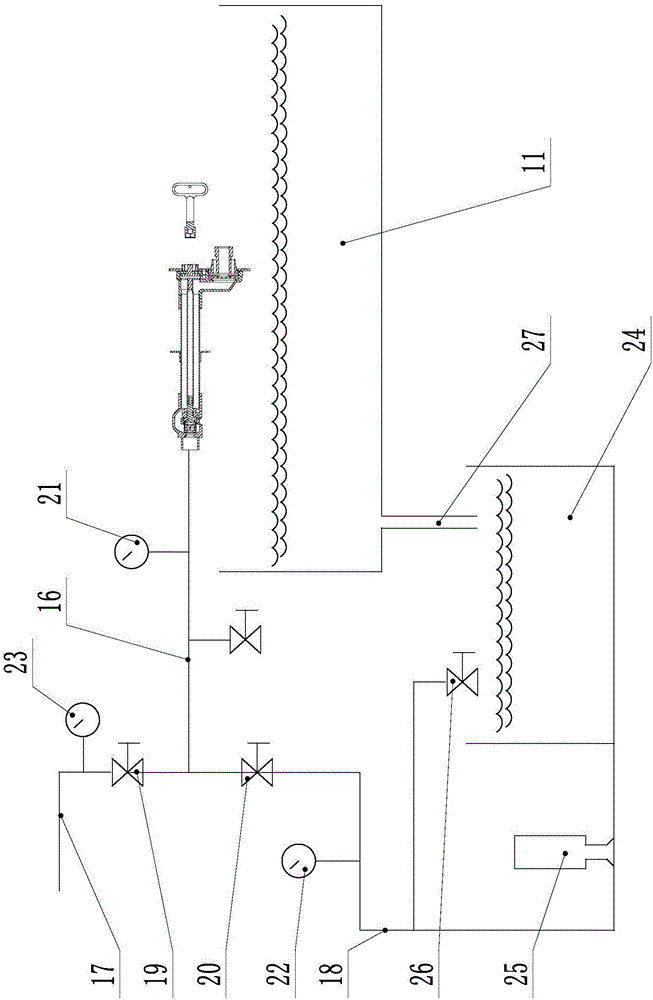 Fire valve pressure test equipment and detection method thereof