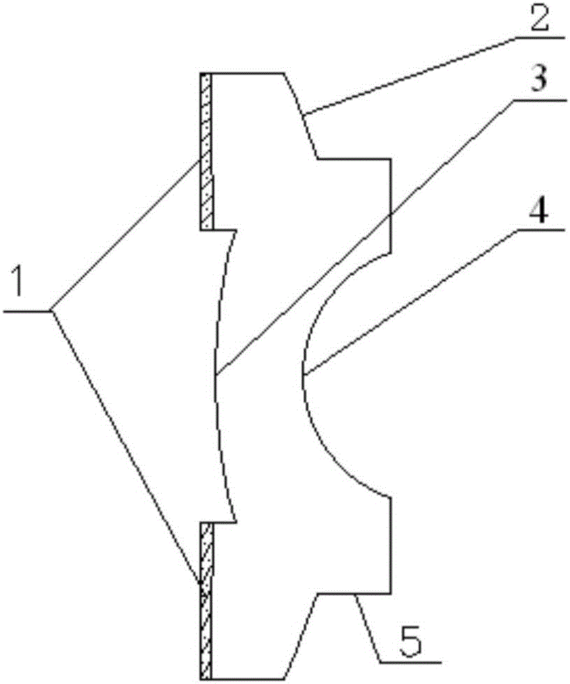 Front and rear field-of-view electronic endoscope