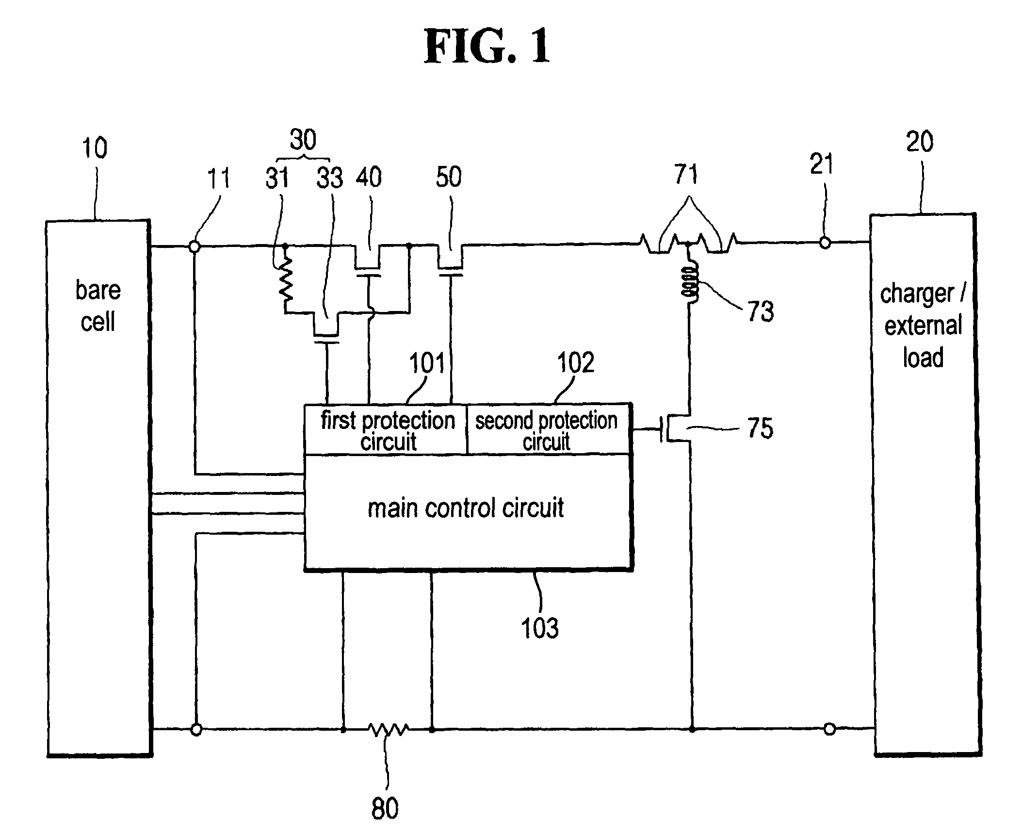 Method of charging rechargeable battery and protection circuit for rechargeable battery