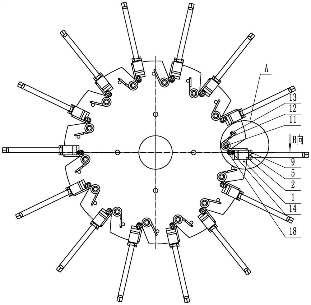 Bionic flexible paddy field inter-row weeding wheel