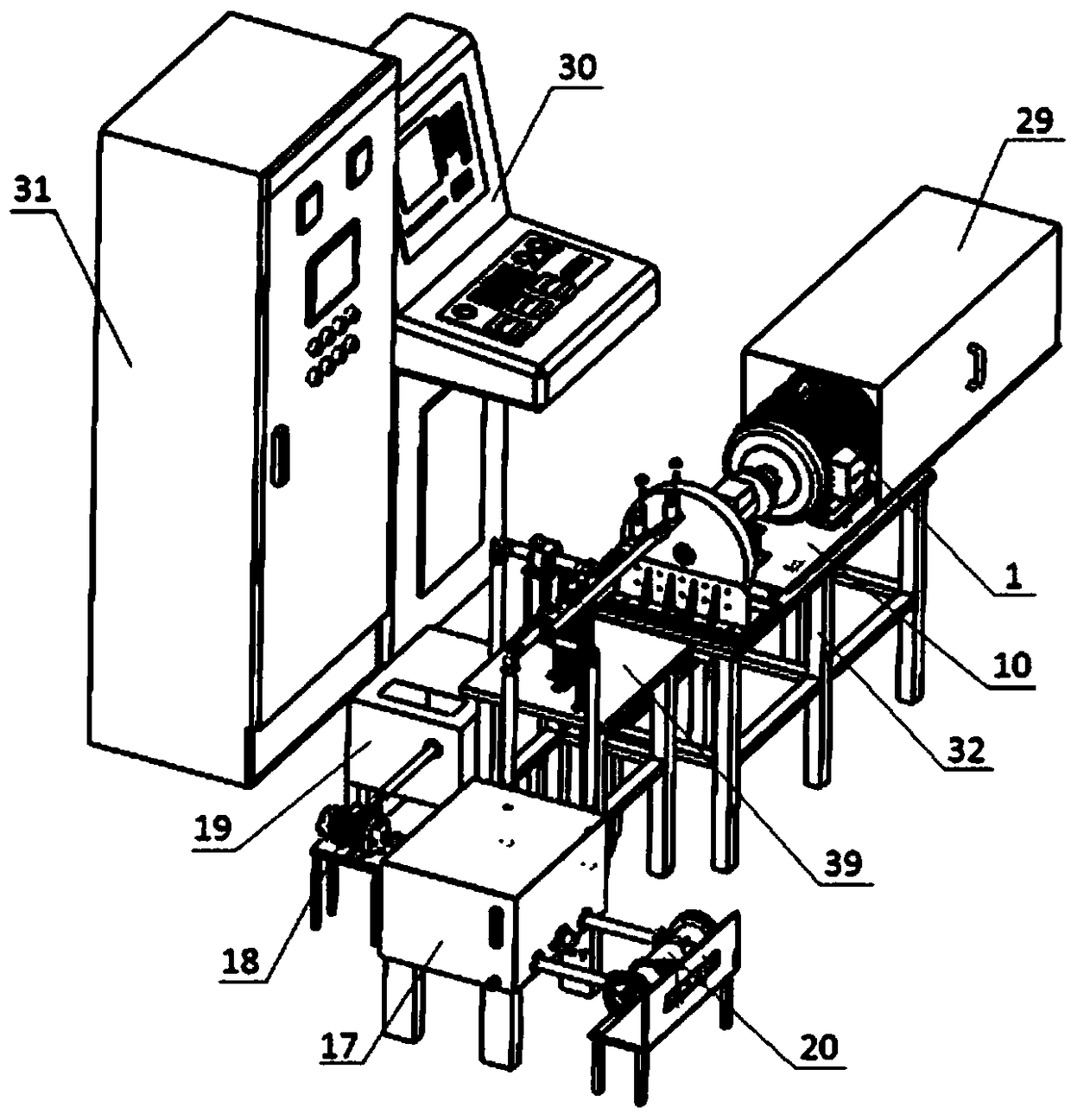 Full-performance test stand for automobile automatic transmission machining oil pump