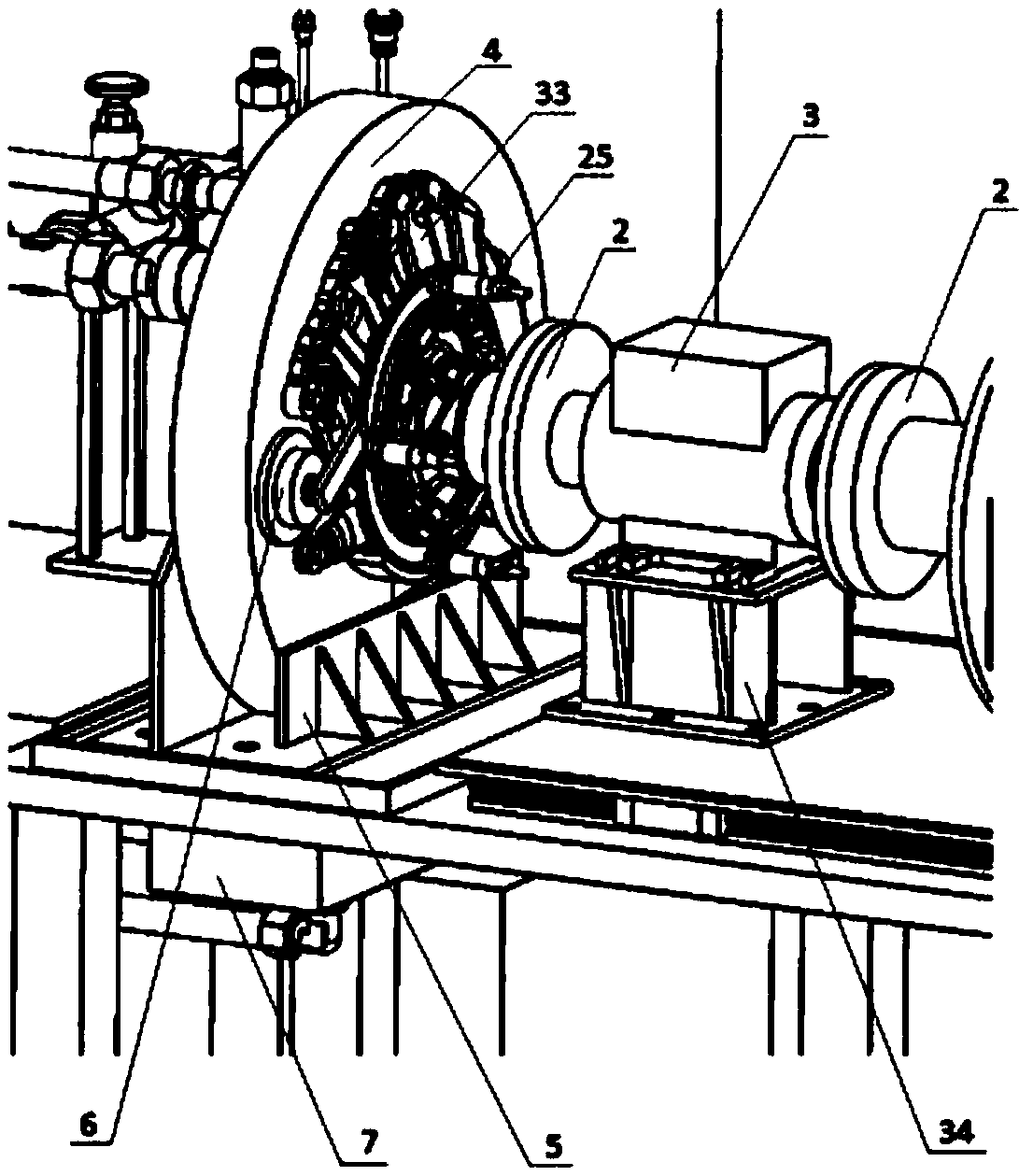 Full-performance test stand for automobile automatic transmission machining oil pump