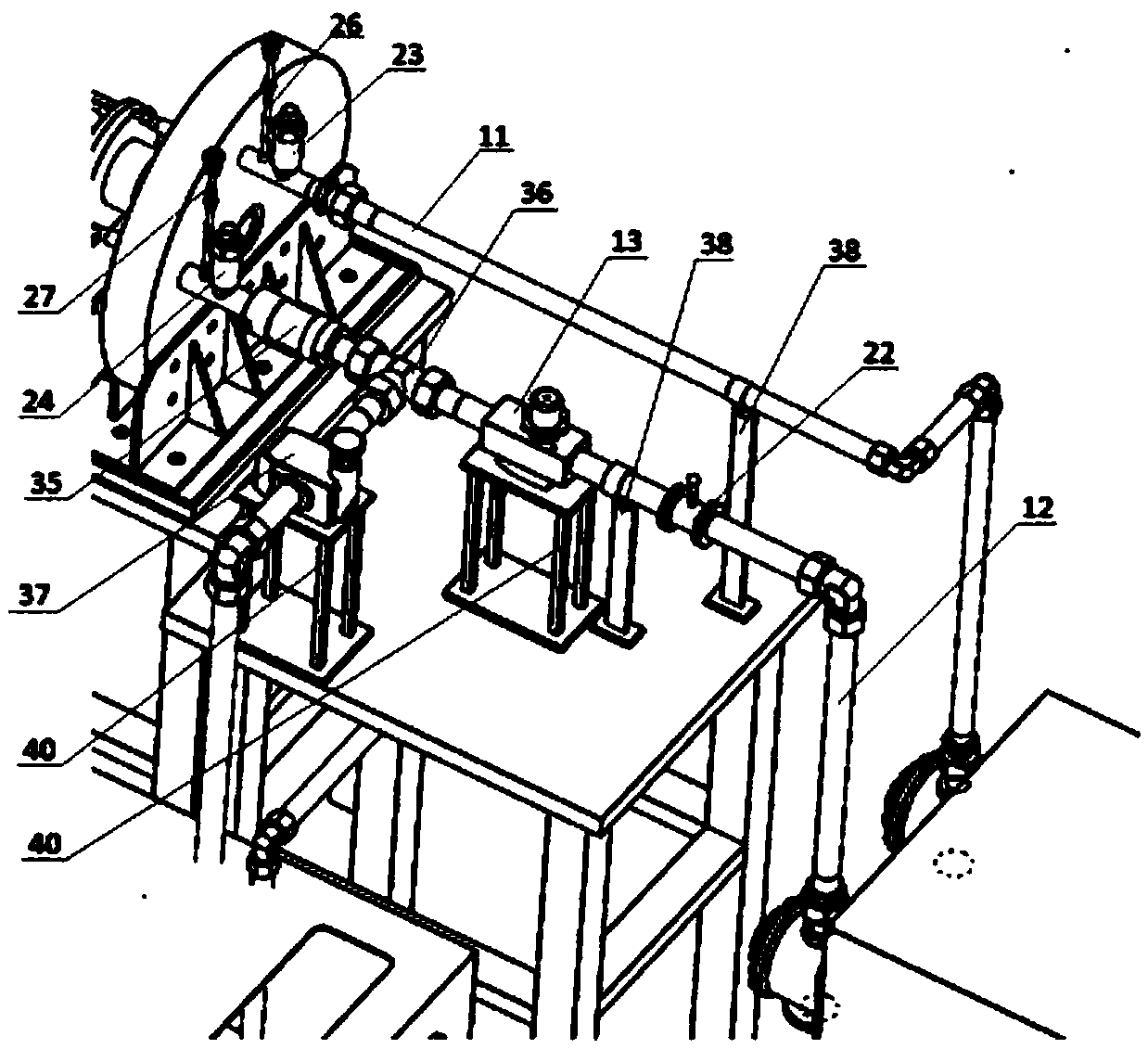 Full-performance test stand for automobile automatic transmission machining oil pump