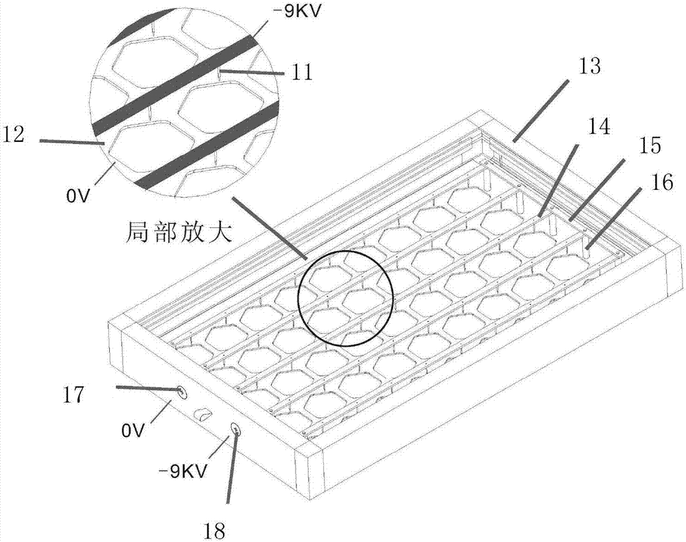 Micro-electrostatic purification device