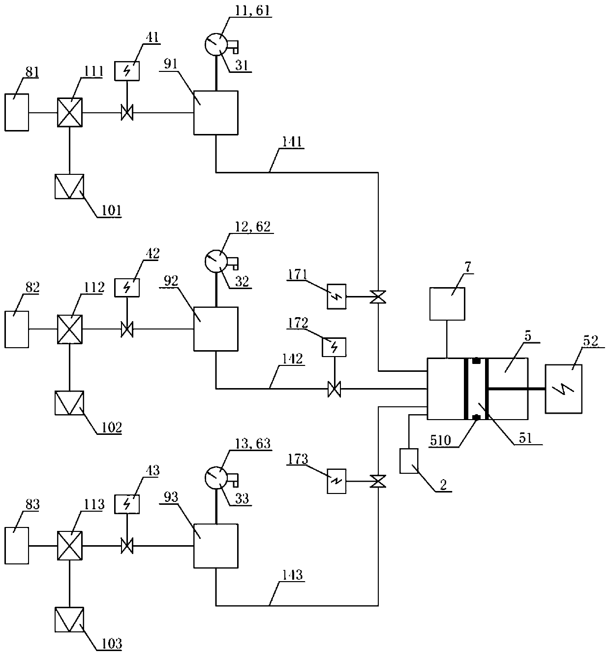 Gas density monitoring device for realizing maintenance-free of density relay, system and method